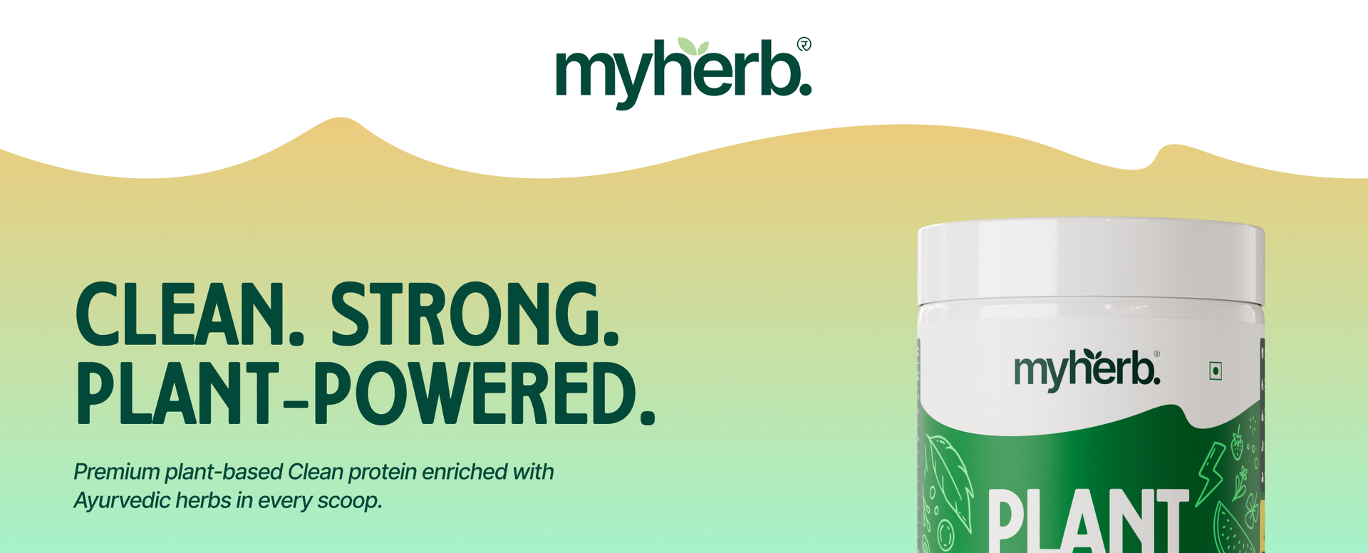 MYHERB Plant Protein Powder | Pea And Brown Rice Protein Powder | Vegan High Protein Powder | 27 gm Protien,21 Vital,6 gm BCCAs |Sugar Free|For Men,Women (500 g (Pack of 1), Chocolate)