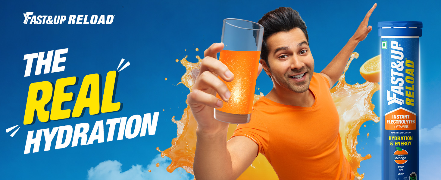 Fast&Up Reload (2.5 Litres) Low Sugar energy drink for Instant Hydration - 10 Effervescent Tablets with 5 Essential Electrolytes + Added Vitamins- Certified Electrolytes Drink - Lime and Lemon flavour