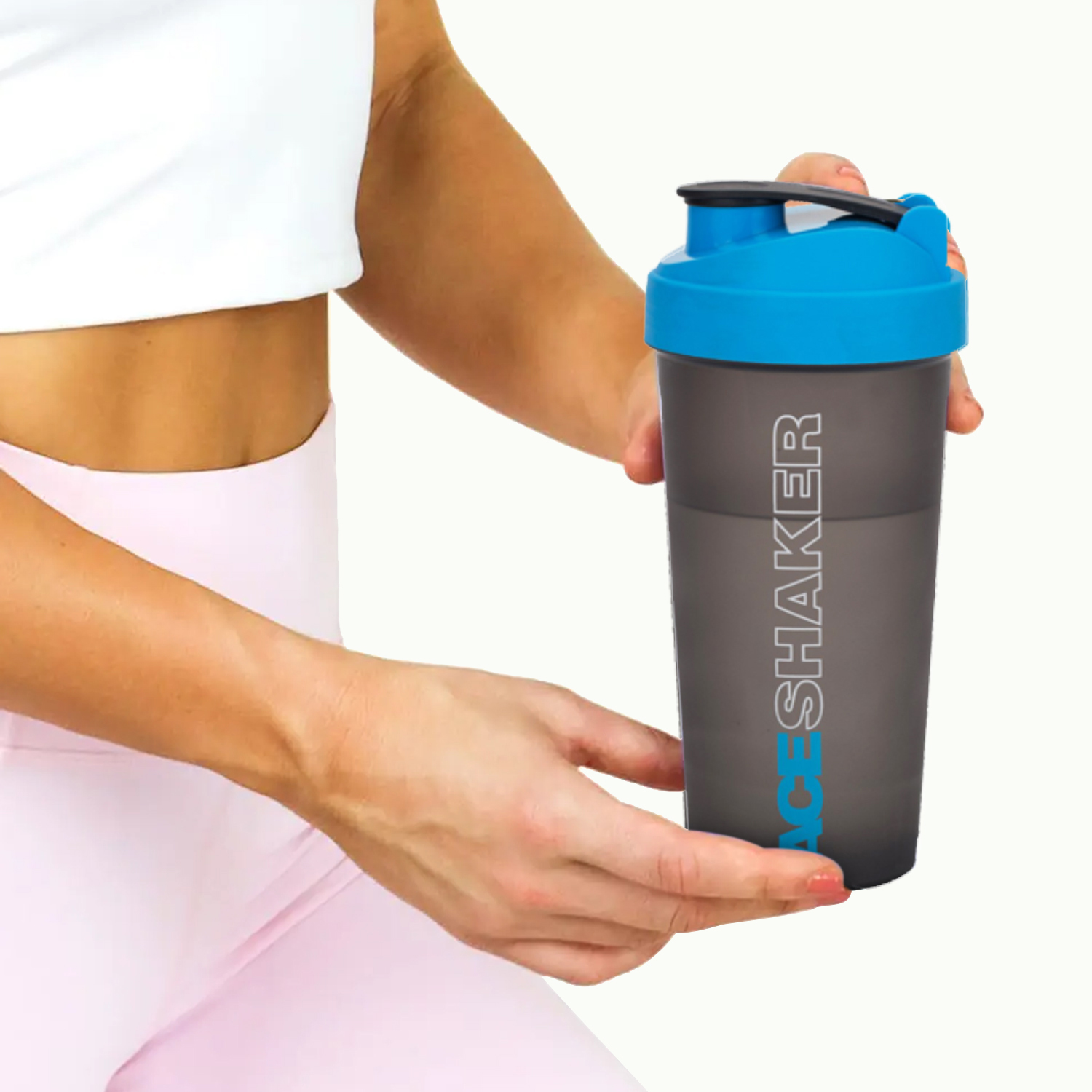 Jaypee Plus Max Shaker with blending ball |Protein Shaker for Gym |Gym Bottle |Shaker bottles | Travel shaker 700 ml, Grey Blue