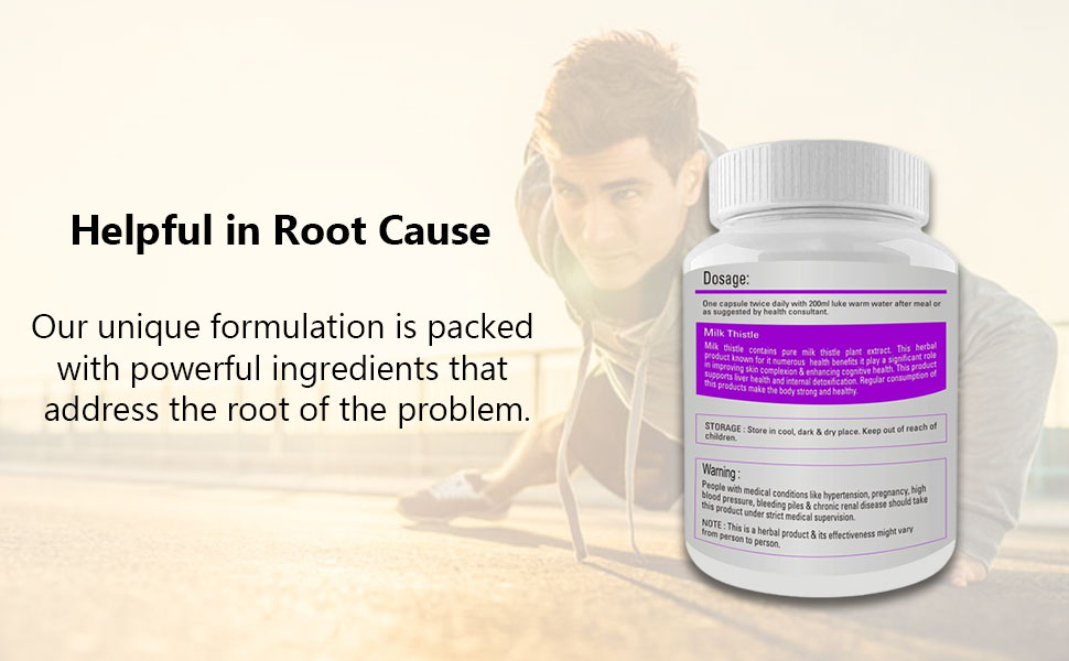 Milk Thistle Liver Cleanse & Detox Support 800mg, 60 Caps