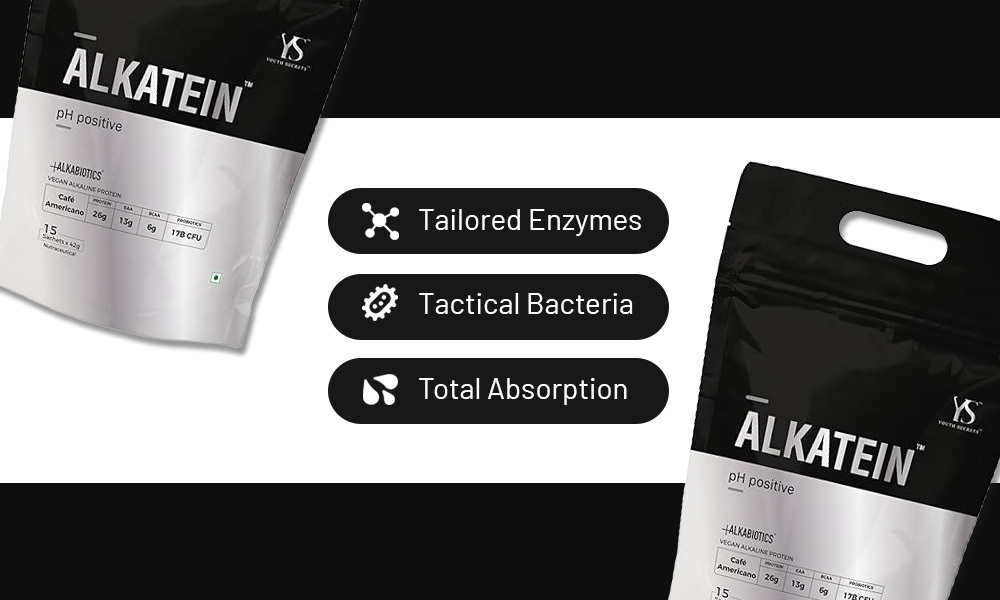 Alkatein Vegan Plant Protein Powder (Coffee) - 630g | Non-Bloating Pea & Brown Rice Blend | With Digestive Enzymes & Probiotics | Alkaline Formula for Gut Health & Recovery | Sugar-Free, Keto Friendly