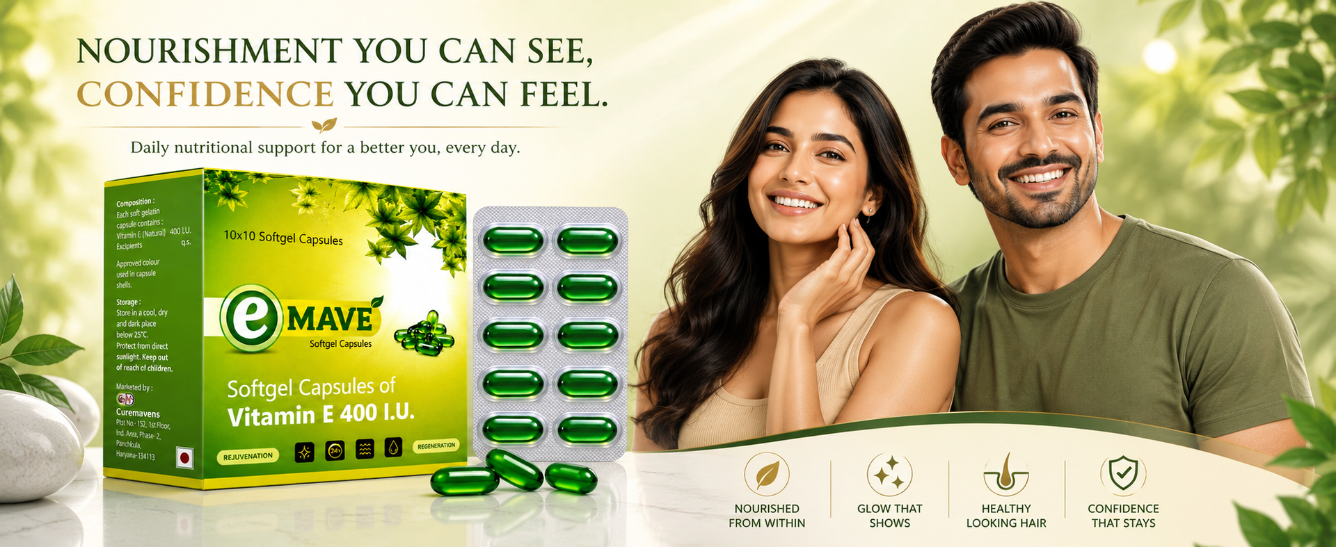 Vitamin E 400 IU Softgel Capsules, 100 Capsules