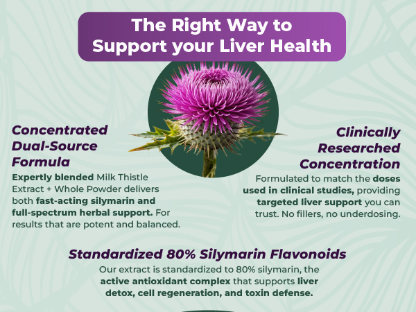 PurePremium Milk Thistle Supplement, 80% Silymarin Extract - 120 Count