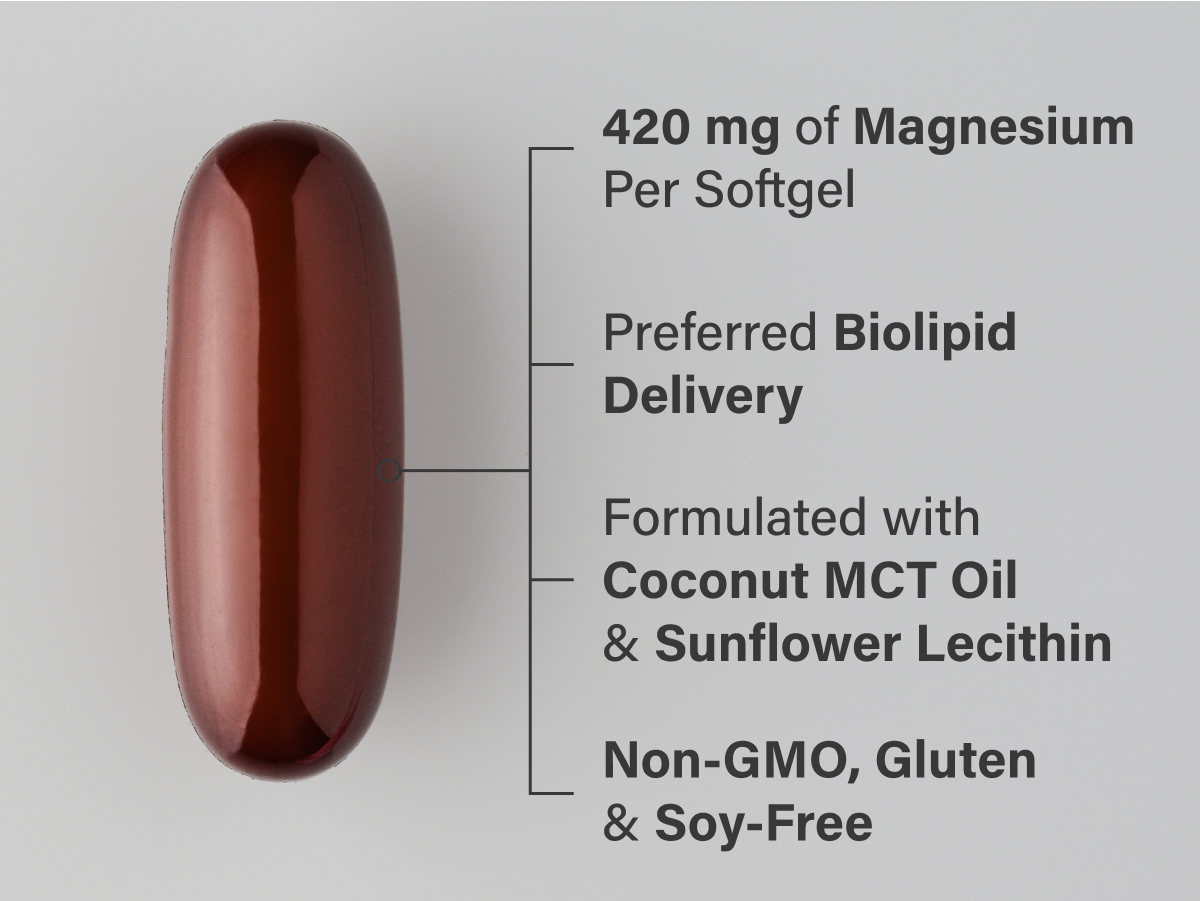 Sports Research® Magnesium Oxide 420mg w/Coconut MCT Oil, 90 Softgels
