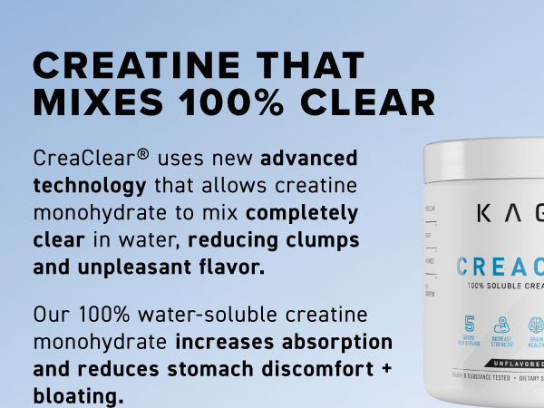 Kaged CreaClear Creatine Monohydrate Powder | 30 Servings