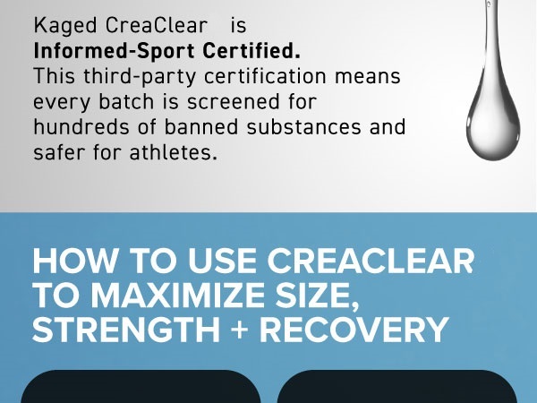 Kaged CreaClear Creatine Monohydrate Powder | 30 Servings
