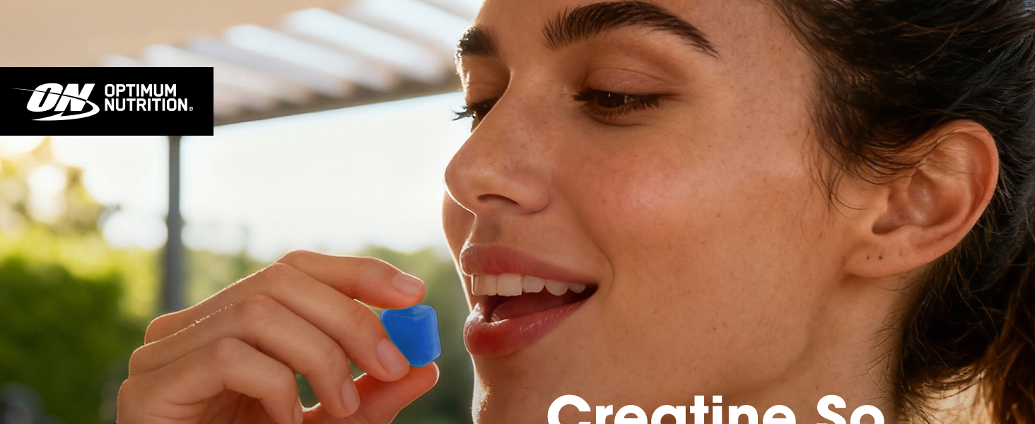 Optimum Nutrition Creatine Monohydrate Gummies, Blue Raspberry, 105 Ct