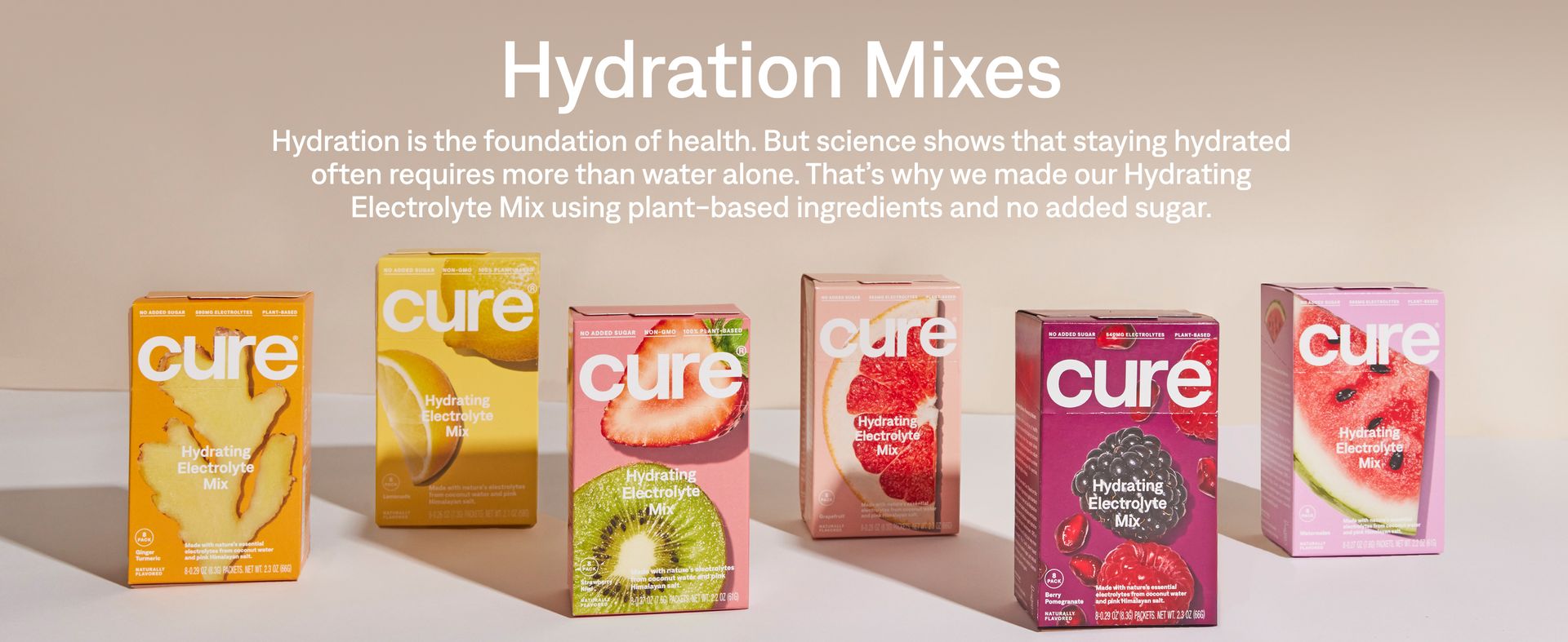 Cure Hydration - Electrolyte Drink Powder Strawberry Kiwi 14 Packets