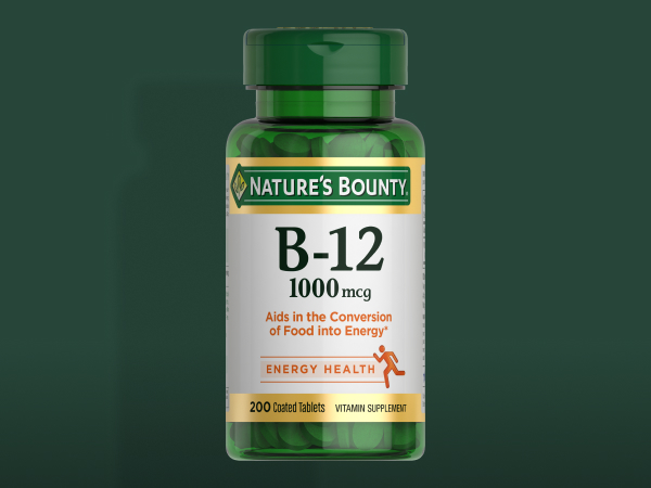 Nature's Bounty Vitamin B-12 Quick Dissolve Tablets, 1000mcg, Aids in the Conversion of Food into Cellular Energy, Cherry Flavor, 60ct