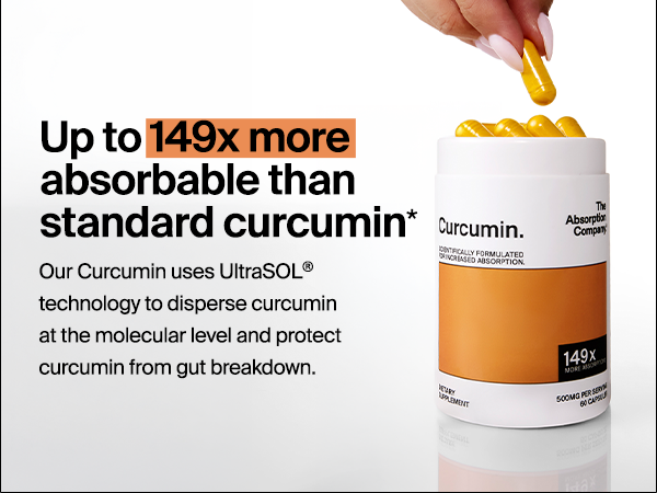 The Absorption Company Curcumin - Turmeric Supplement Capsules - 60 Count