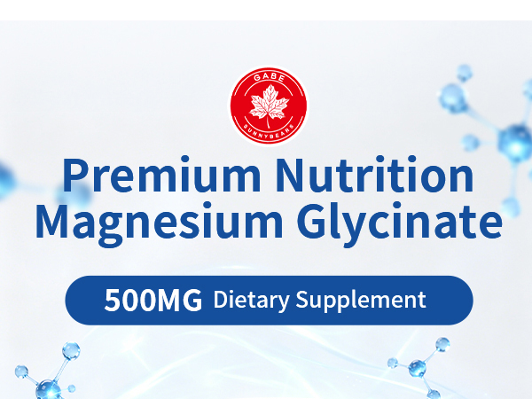 Magnesium Glycinate 500mg – NSF Certified – with B6 & B12, for Sleep, Relaxation & Muscle Support – Gentle on the Stomach for Men & Women – 60 Capsules