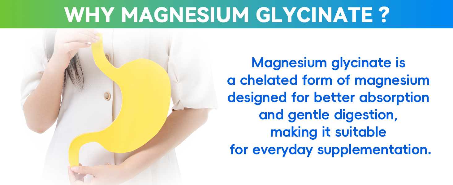 Magnesium Glycinate – Elemental Magnesium 200mg– 240 Capsules – High Absorption Magnesium Supplement for Relaxation, Calmness & Muscle Support – Gentle on Stomach – Made in USA