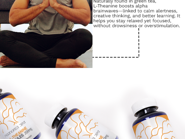 Nootropics Depot L-Theanine Capsules 200mg (90 Count) | Promotes Relaxation | Supports Healthy Stress Levels + Sleep Cycles | Promotes Cognitive Function + Focus | Amino Acid Supplement