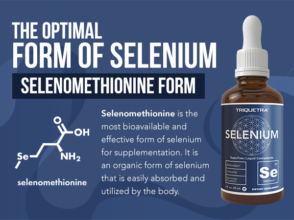 Selenium - 200 mcg Sublingual Liquid Concentrate, Selenomethionine Form