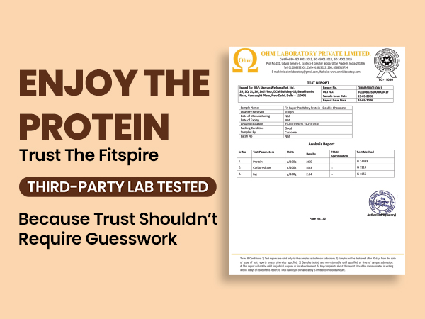 Fitspire Fit Super Pro Whey Protein Powder, Double Rich Chocolate, With Shaker | Whey Isolate & Concentrate Blend | 36g Protein per 100g | Enzymes & Probiotics | Supports Muscle Growth & Recovery | No Added Sugar