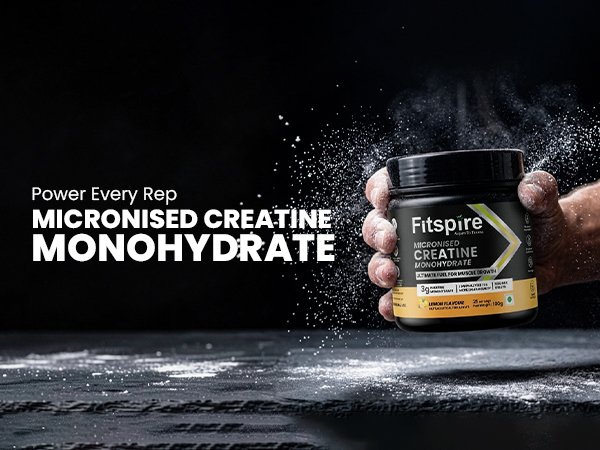 Fitspire Coffee Whey Protein- Creatine Monohydrate Combo- Daily Protein & Workout Performance Combo - Coffee Protein Powder with Digestive Enzymes - Lemon Creatine- No Added Sugar