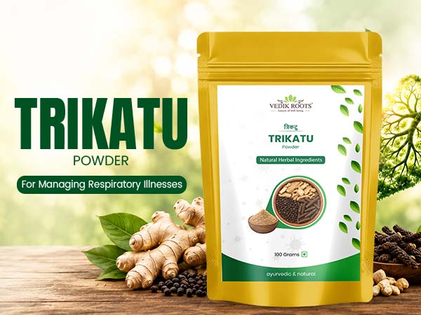 Trikatu Powder (Thirikadugam Churnam) 100g | Ginger, Black Pepper & Long Pepper Blend | Supports Digestion & Immunity | Natural, Non-GMO, Preservative Free - Pack of 2