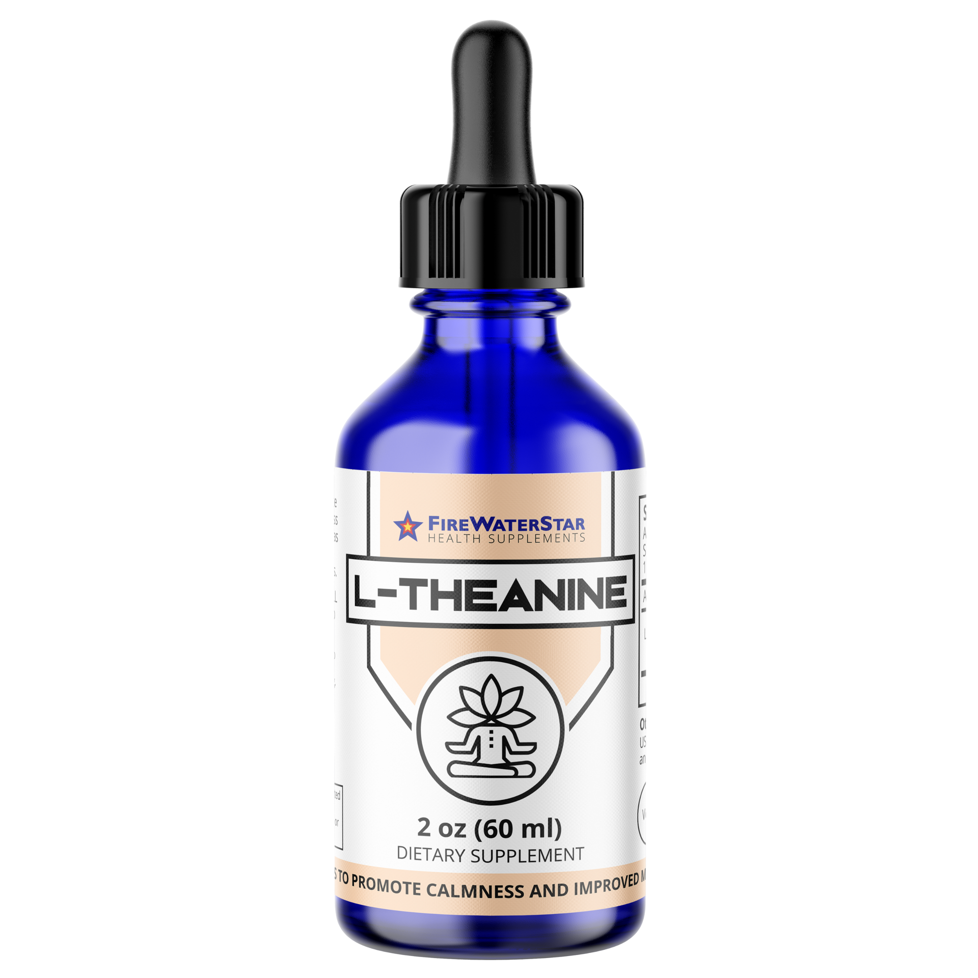 FWS L Theanine Liquid Drops, 200mg 99% Pure Bioactive L-Theanine, Organic, Natural, Vegan, Non GMO Helps to Promote Calmness, Relaxation, Improved Mood, Restful Sleep, for Adults and Kids