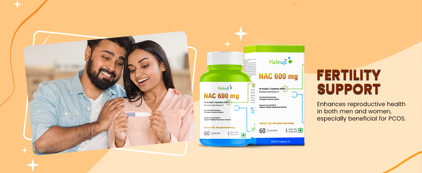 Haleup NAC 99% (N-Acetyl Cysteine) 600 mg, Haleup INC USA, 60 capsules, enriched with Vitamin C for Glutathione Production, Respiratory Health, Liver Detox, Antioxidant Support