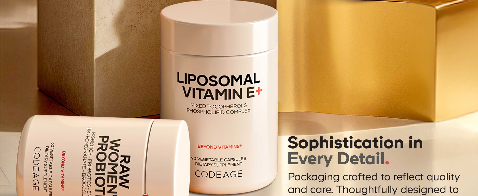 Codeage Liposomal Urolithin A 500mg, Resveratrol, CoQ10, 60 Capsules