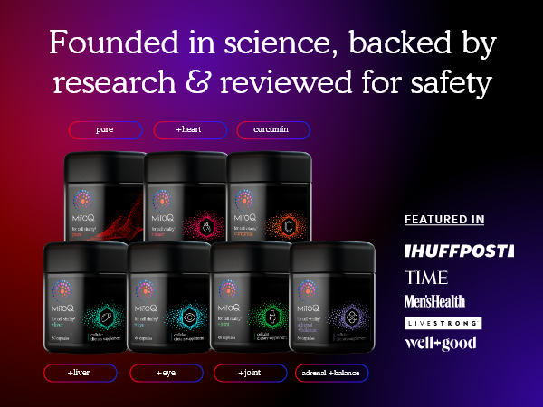 MitoQ Pure Advanced Mitochondria Supplement - CoQ10 Energy - 60 Caps