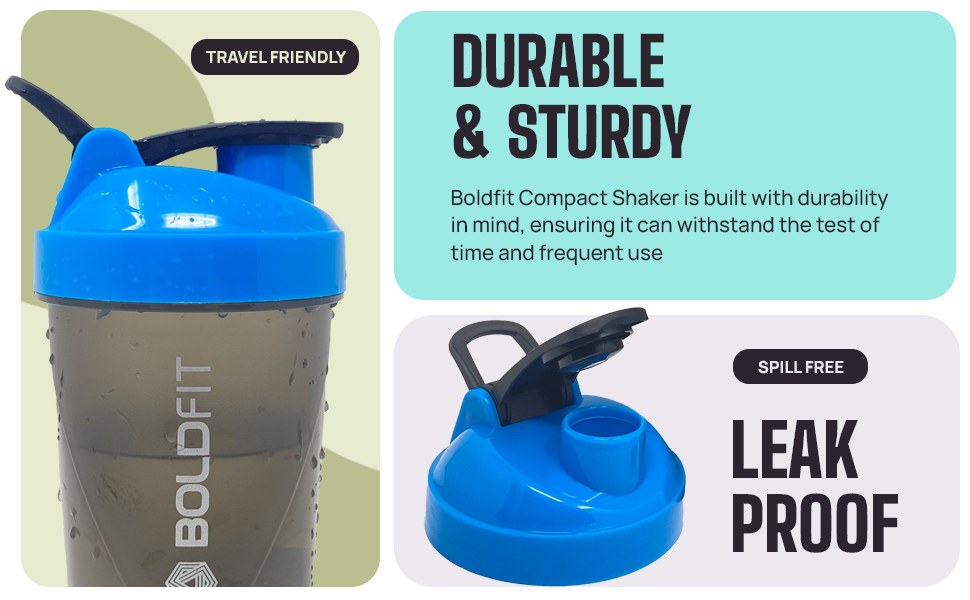 Boldfit shaker for gym leakproof gym shaker bottle ideal for Protein, Pre Workout, Bcaas sports bottle Workout water sipper for men