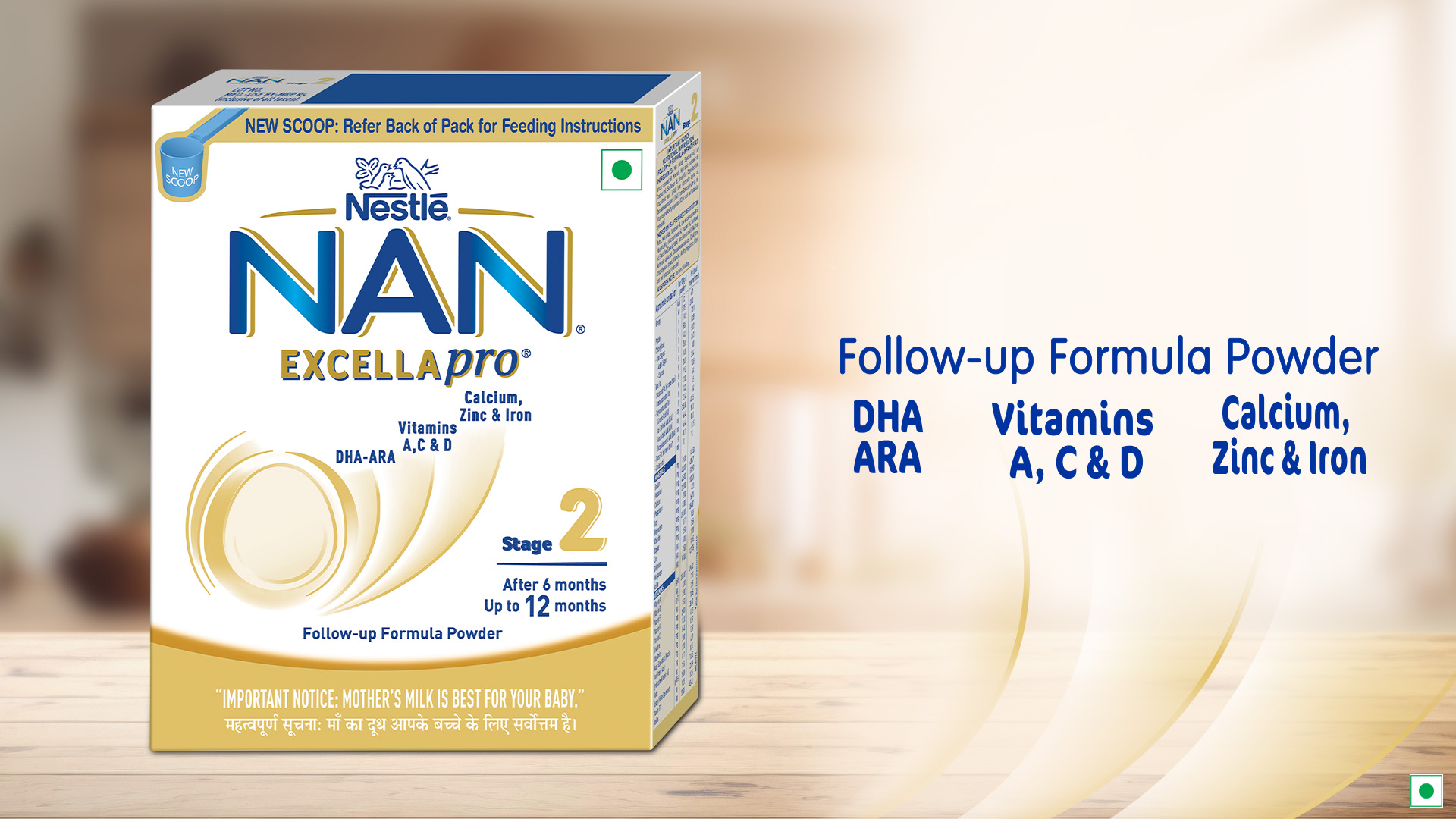 NAN EXCELLAPRO Stage 2 | Follow-Up Formula 6-12 Months | DHA-ARA | 400g