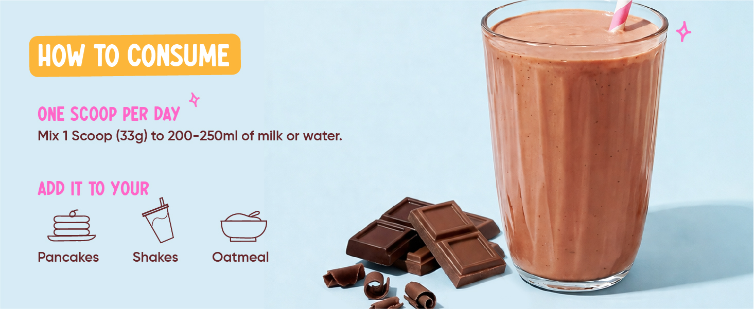 Wellbeing Nutrition Kids Superfuel 7+years |Zero Added Sugar |9g Milk Protein Isolate, 23 Vitamins & Minerals, 100mg DHA, 3g Fiber, Probiotics |Height Growth, Immunity & Brain| Chocolate, Nutrition Drink Powder, 400g