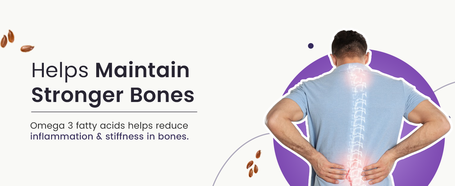 Neuherbs Flaxseed Oil Omega 3 6 9 Capsules 1000mg For Men & Women | Cold Pressed Flaxseed Oil Veg Omega-3 Supplement With Vitamin D3 & E | Supports Heart, Joint & Skin Health - 60 Softgels