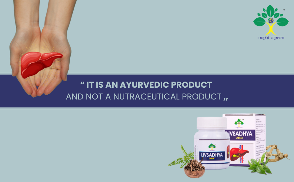 Livsadhya Ayurvedic Tablet for Liver care | For Healthy and Strong Liver | Herbal Formula for Liver Health | Fights Fatty Liver Supports Elimination of Impurities | 60 Tablet