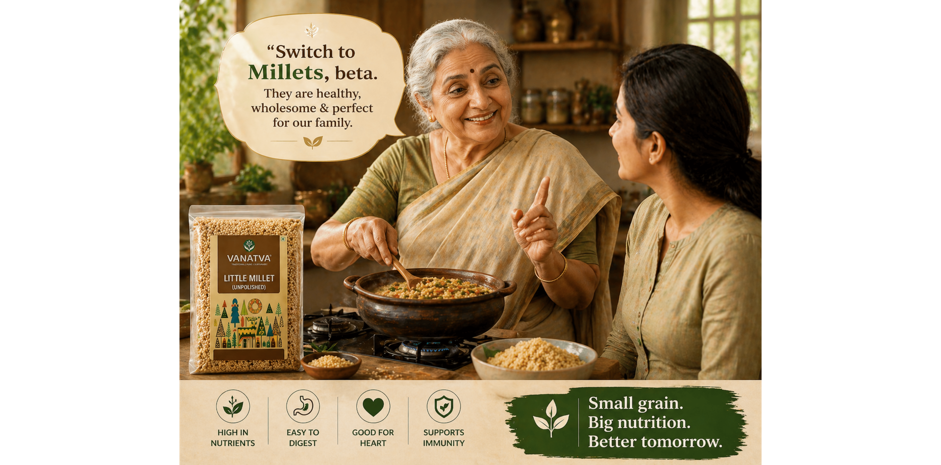 Kodo Millet (Unpolished) 500g | Natural Gluten Free Whole Grain | High Fiber Superfood for Weight Management & Daily Nutrition | Rich in Protein & Essential Minerals | Traditional Nutritious Grain Alternative