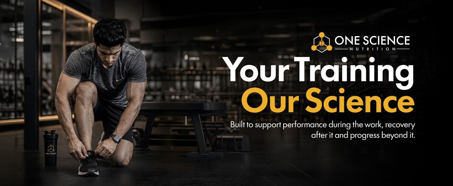 One Science Nutrition Grass-Fed Whey Protein Powder 25g Protein, BCAA & Glutamine - Supports Muscle Gain, Strength & Post-Workout Recovery | Chocolate Charge, 1lb