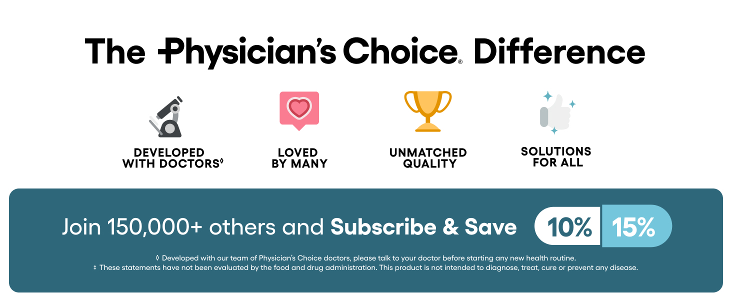 Physician's CHOICE Advanced Gut Health Bundle: 60 Billion Probiotics 30ct + Digestive Enzymes 60ct w/Bromelain+ Digestive, Gut, Immune Health Supports Occasional Constipation, Diarrhea, Gas, Bloating