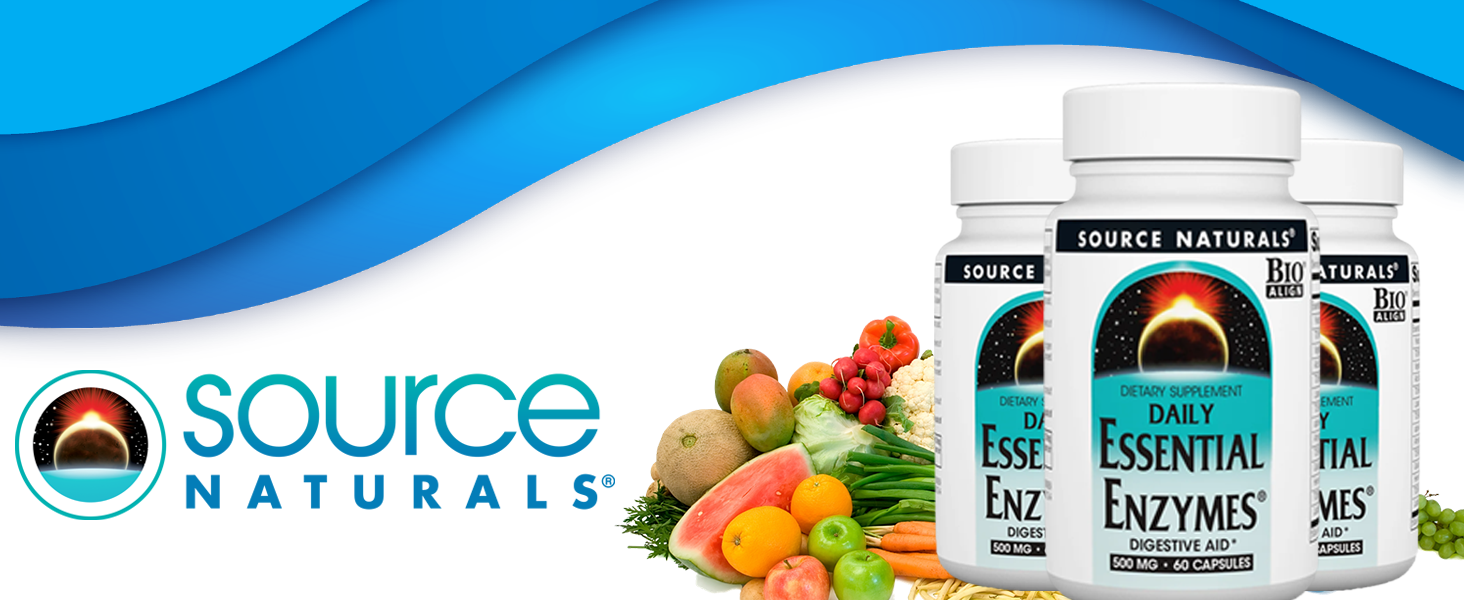 Source Naturals Essential Enzymes Digestive Aid* - 500mg - 240 Capsules