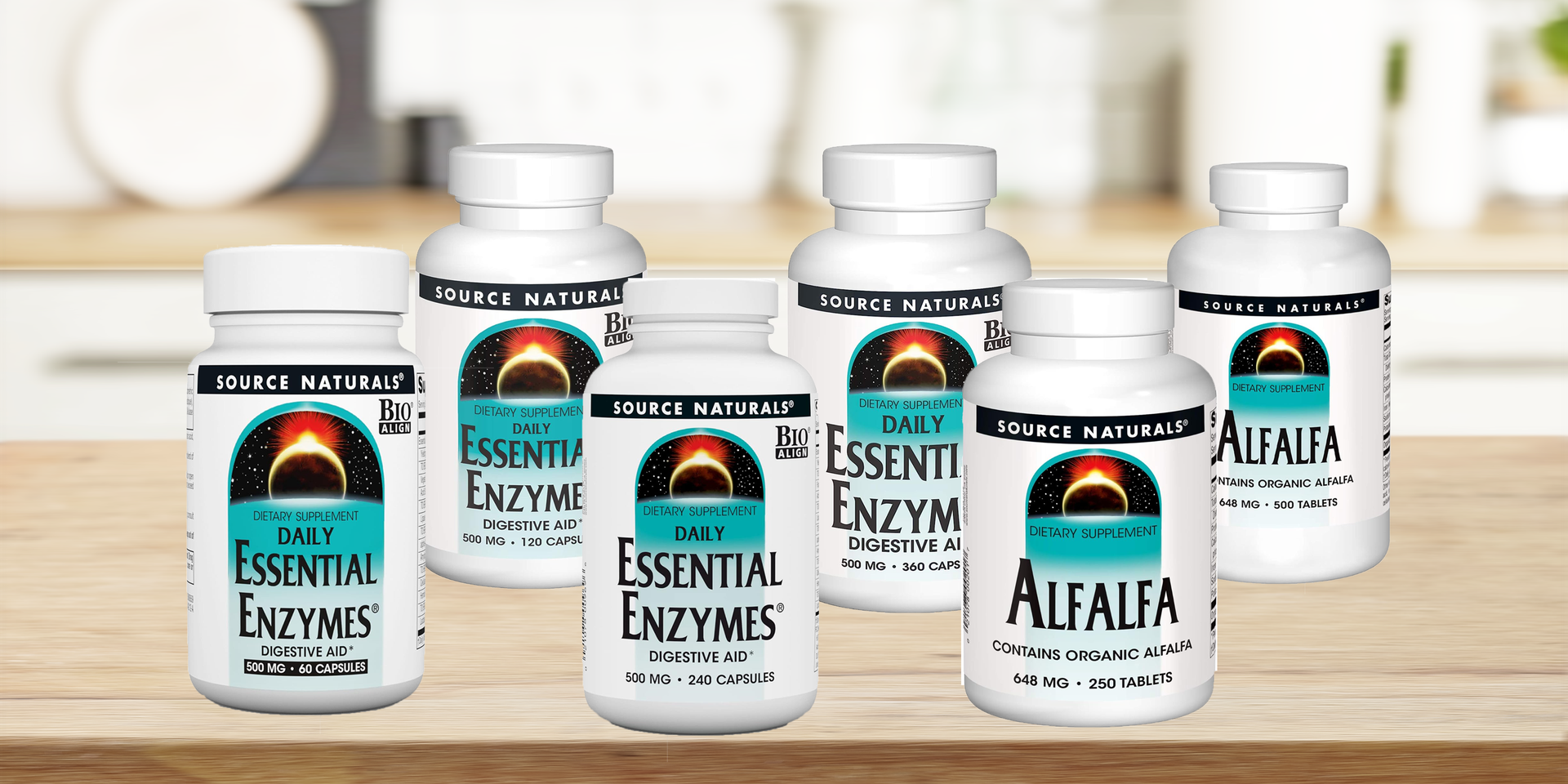 Source Naturals Essential Enzymes Digestive Aid* - 500mg - 240 Capsules