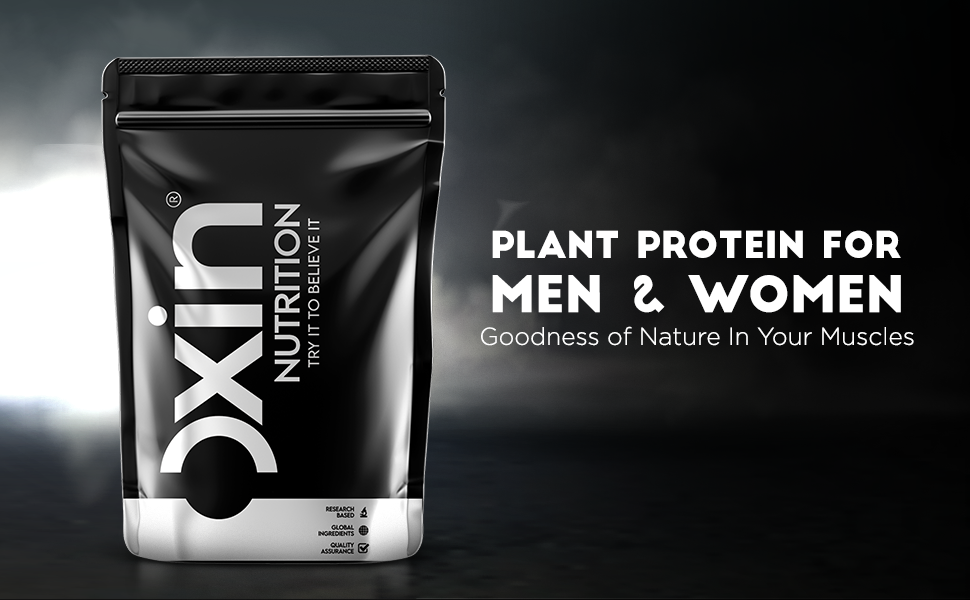Oxin Nutrition Vegan Plant Protein Isolate 25g Indonesian Cocoa Clean Protein For Men & Women Complete Amino Acid Profile 100% Vegan Lactose Free Gluten Free Plant Protein Powder For Men - Plant Based Protein Powder (Dark Chocolate 1lb / 454g)