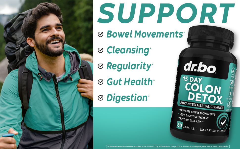 Colon Cleanser Detox for Weight Flush - 15 Day Intestinal Cleanse Pills & Probiotic - Fast Natural Laxative for Constipation Relief - Bowel Movement Supplements for Stomach Bloating, Gut Loss Support
