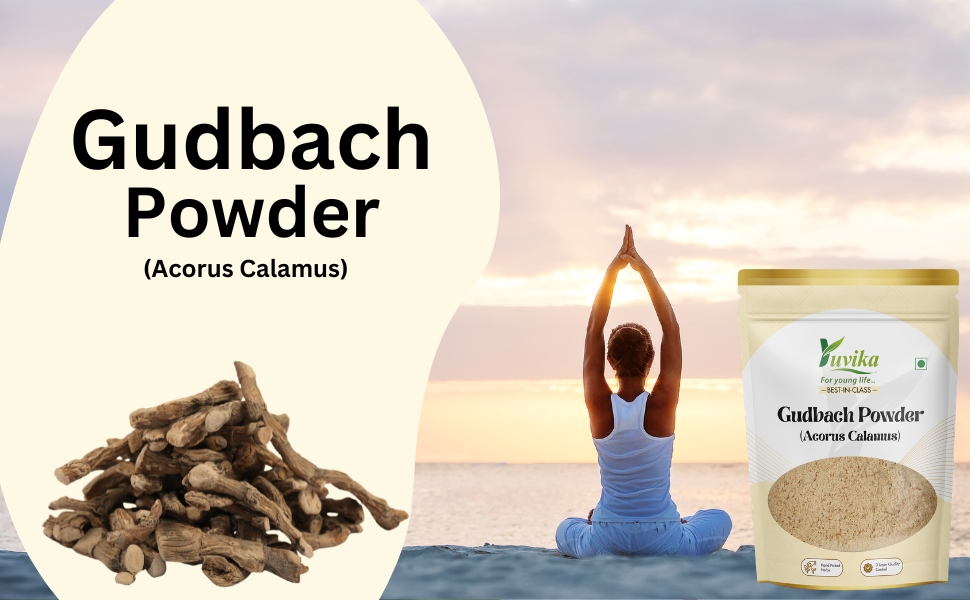 YUVIKA Gudbach Powder - Gurbach - Acorus Calamus - Sweet Flag (100 Grams)