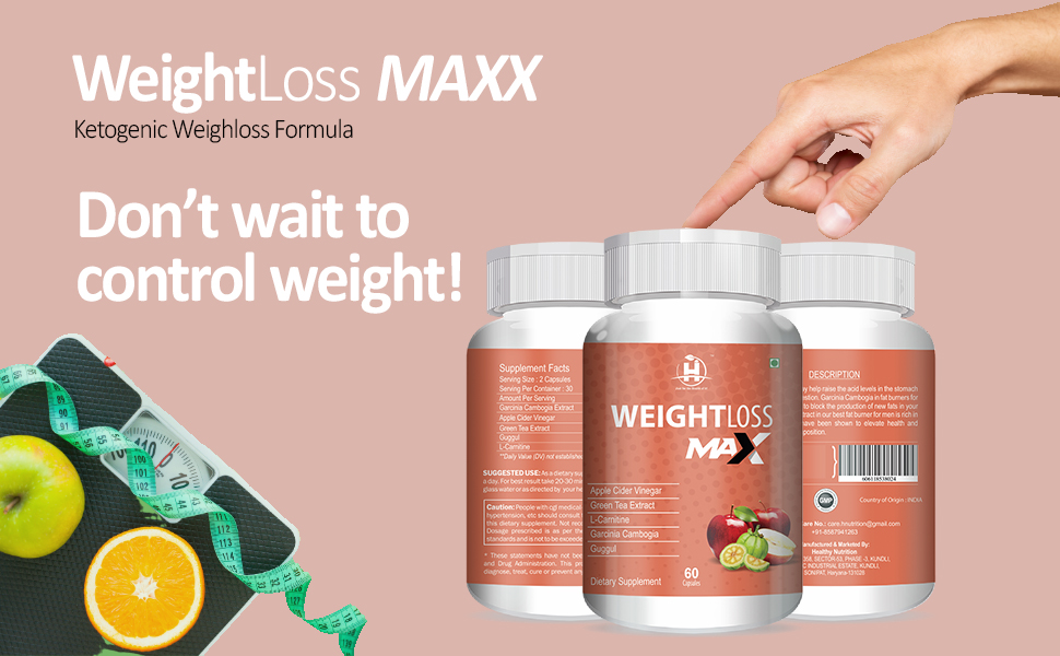 Healthy Nutrition - Just for the Health of it Lean Mass Fat Burner for Men & Women with Green Coffee Bean Extract | Caffeine & Chromium | Weight & Fat loss supplement - 60 Tablets