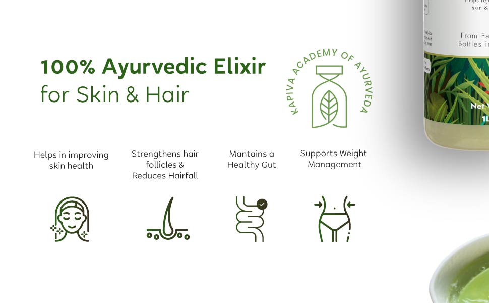 Kapiva Thar Aloe Vera Juice (With Pulp) | Rejuvenates Skin And Hair | Natural Juice Made Within 4 Hours Of Harvesting | No Added Sugar, 1L
