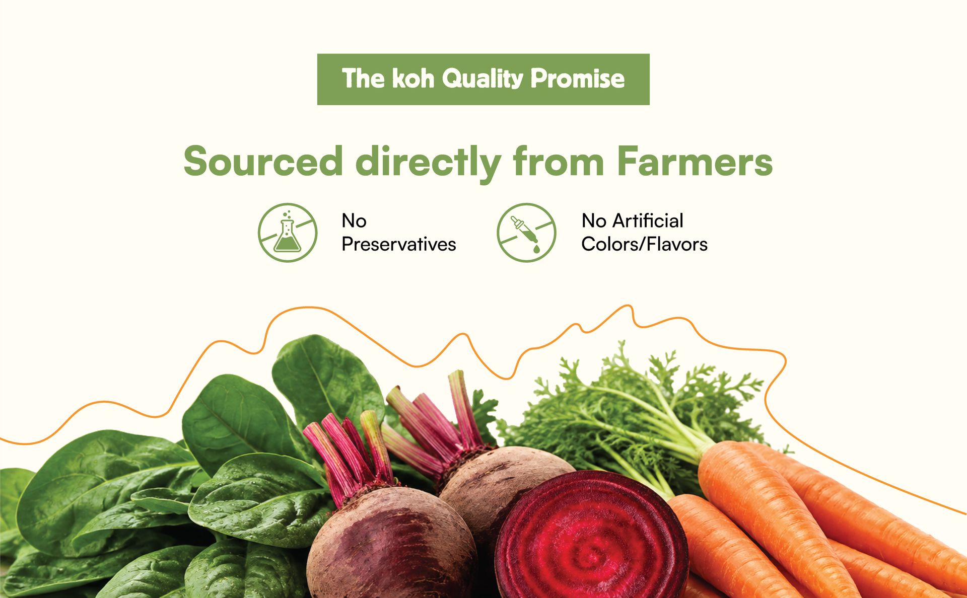 KOH Super Veggie Trio Combo Pack Of 3 - Beetroot, Carrot & Spinach Powder | Pure & Natural Superfoods for Cooking, Smoothies & Skincare | Rich in Vitamins, Protein, Fiber | No Additives