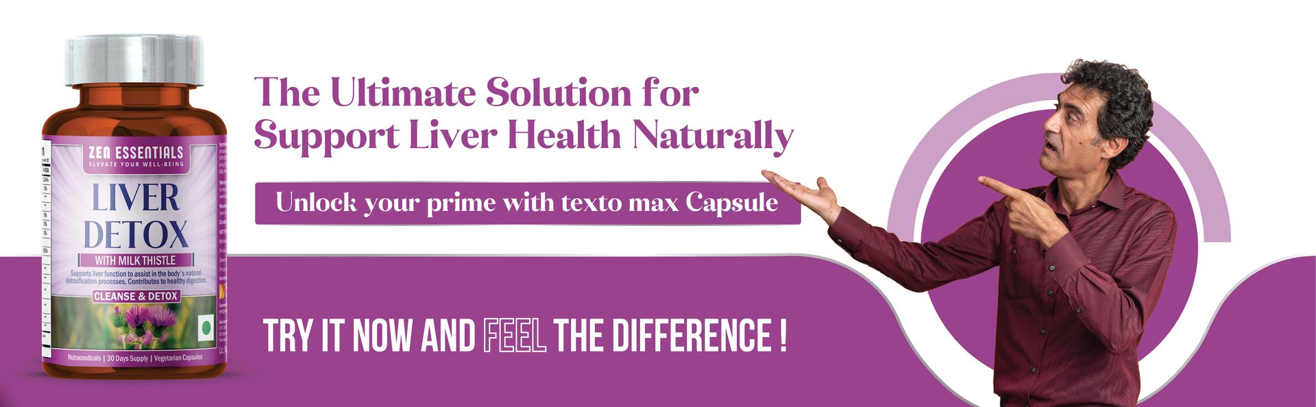 Liver Detox | for Liver Health Support | Digestive Support | Nutraciticals | 30 - Days Supply | 60 Vegetarian Capsules