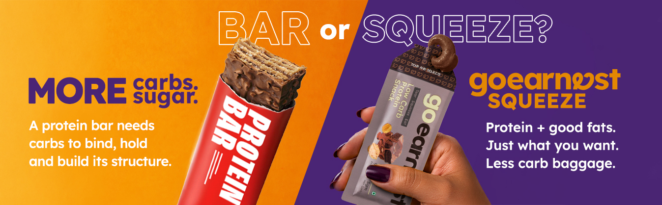 Goearnest Walnut Brownie Low Carb, High Protein Snack | 9g Protein, 5g Net Carbs | No Added Sugar, High Fibre, Gluten Free | 30g, Pack of 2