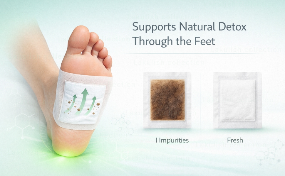 Detox Foot Pads And Patches Foot Pads For Weight Loss Foot Patch For Detoxification Ginger Foot Patch Footpad Detox Remove Toxin And Pain Relief (Pack Of 1, 10 Patches)