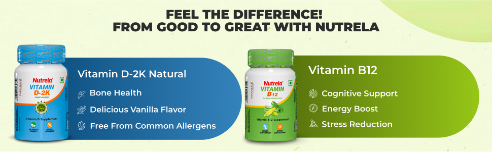 Nutrela Combo Vitamin B12 & D2k