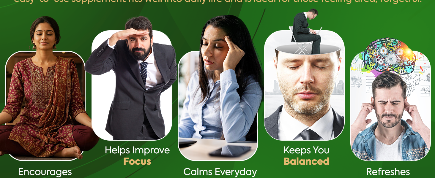 Jeena Sikho Brahmi Tablet | Naturally Supports Mind Wellness | Relieves Stress And Boosts Memory Power, 60 Tablets, Pack of 1