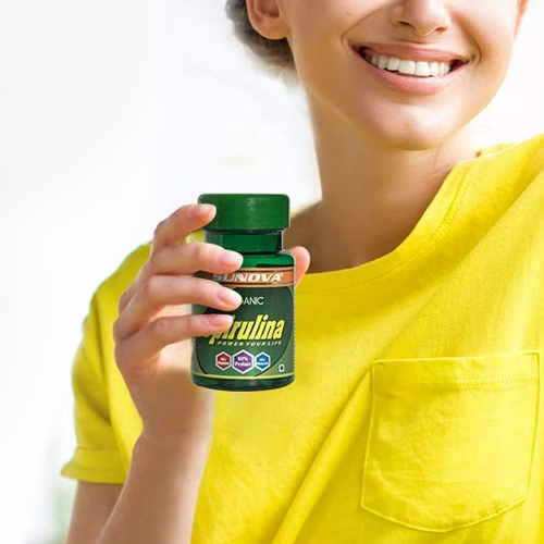 SUNOVA Spirulina Tablets – Nature’s Own Superfood and Plant based Nutritional Supplement , 60% Protein, Full of Multivitamins and Minerals - Spirulina and Blue-Green Algae for Full Body Support & Energy – 60 Tablets (Pack of 2)