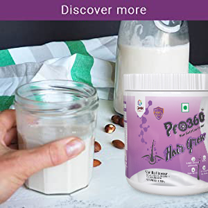 Pro360 Hair Grow Nutritional Protein Supplement Powder for Healthy Hair, Glowing Skin & Nails - Enriched with Biotin and Green Apple Skin Extract for Men & Women - Chocolate Flavor 250g (Pack of 1)