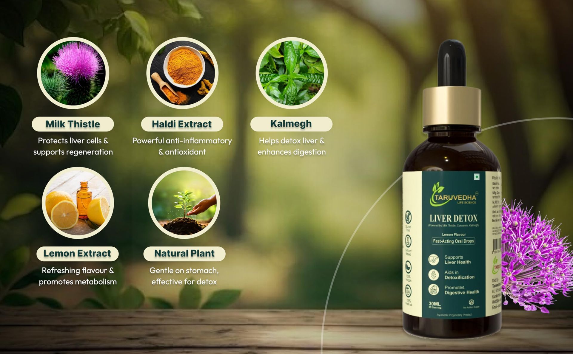 Liver Support with Milk Thistle - All Natural Liver Cleanse Detox & Repair Aid - Doctor-Formulated Liver Supplement - Liquid Herbal Supplement for Liver Health (Lemon)