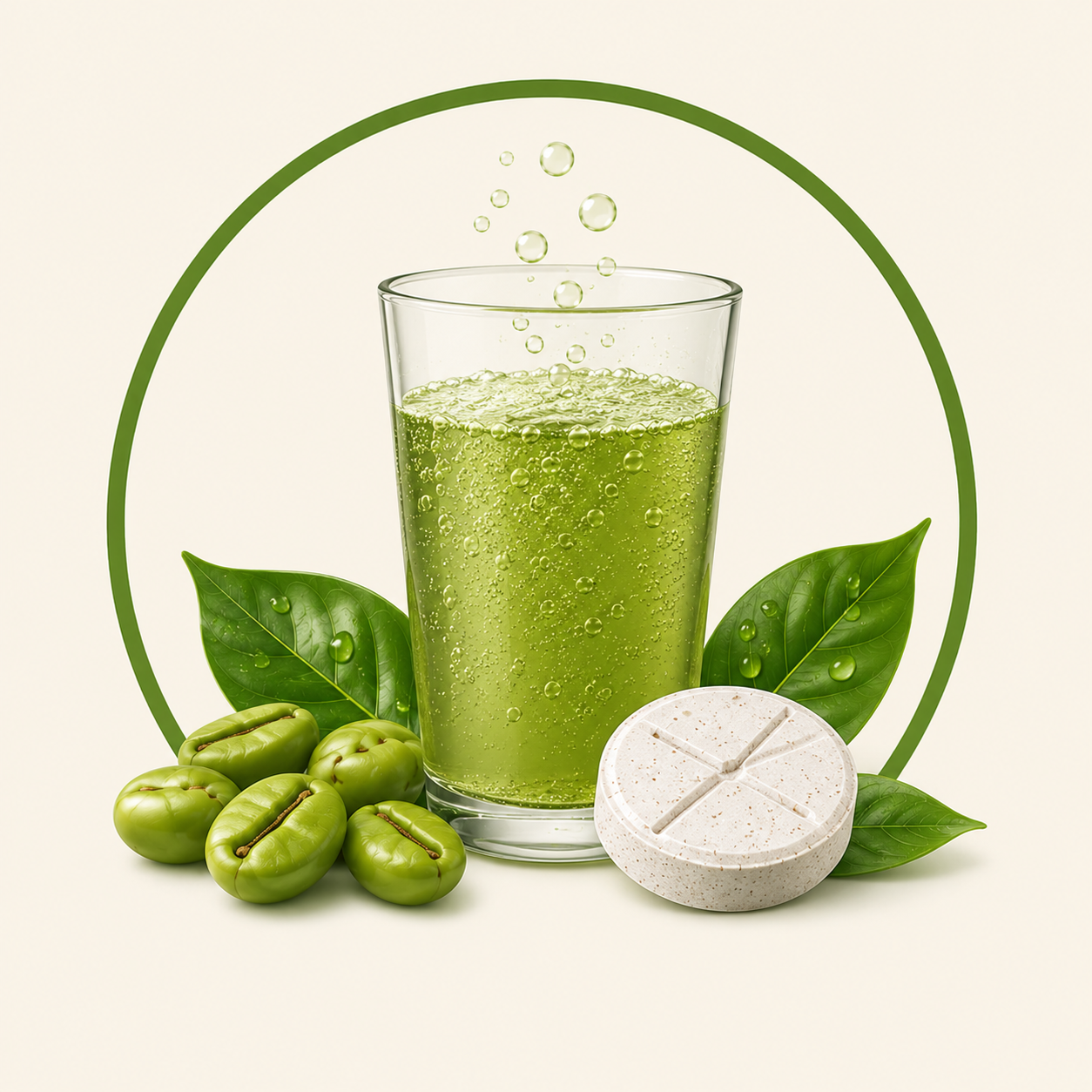 Green Coffee and ACV Effervescent Tablets Combo | Apple Cider Vinegar with Garcinia Vitamins and Pomegranate + Green Coffee Bean Extract with Natural Caffeine | Detox Weight and Craving Control | 60 Tablets (30+30)